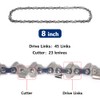 KtbeYTi 3 Piece Mini Chainsaw 8 Inch 45TG Chain Replacement