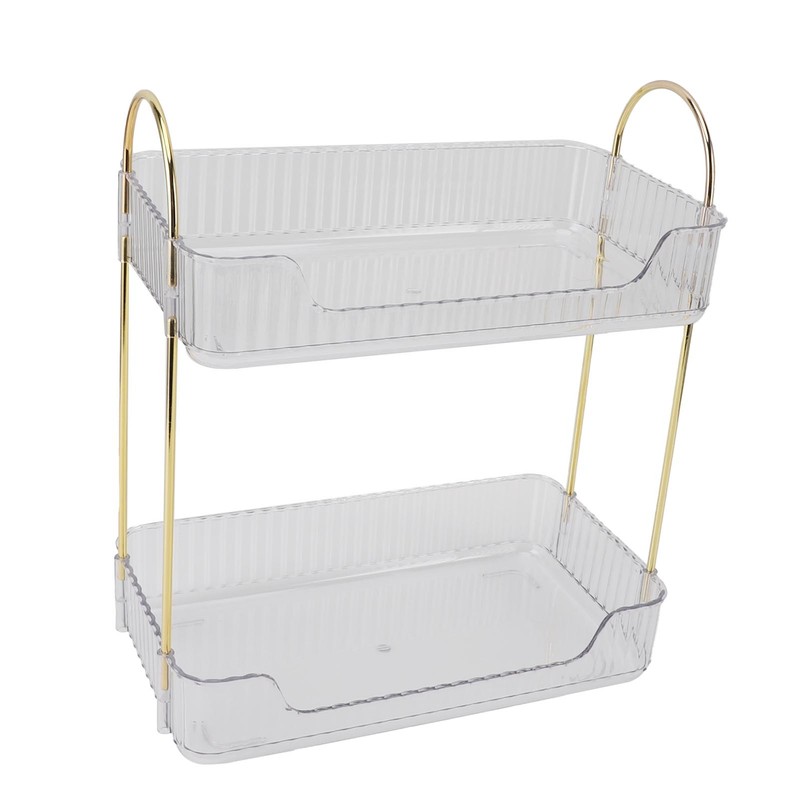 Double Layer Makeup Stand Modern Light Luxury 2 Tier Makeup