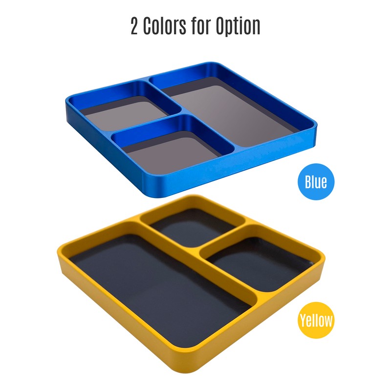 Magnetic Desktop Screws Tools Parts Tray Holder Storage Plate Box