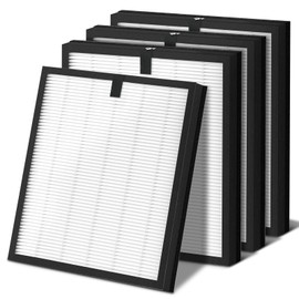 4-pack Standard HY4866 Replacement Filter, compatible with MORENTO HY4866 Air Purifier, WESTHEY HY4866, YIOU M1 Air Purifier，True HEPA H13 Filter+Activated Filter