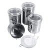 Fdit Stainless Steel Airtight Food Storage Containers Dry Containers Storage