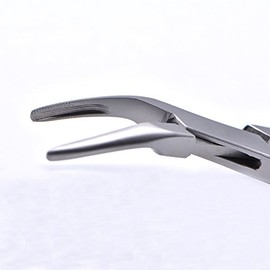 Dental Tooth Extraction Forcep for Root Fragment Minimally Invasive Dental Instrument Curved Forcep (Maxillary teeth)