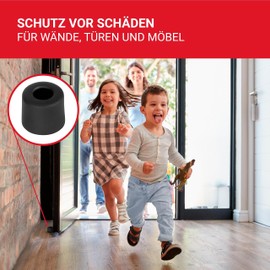 LouMaxx Door Stop Floor Rubber for Screwing On