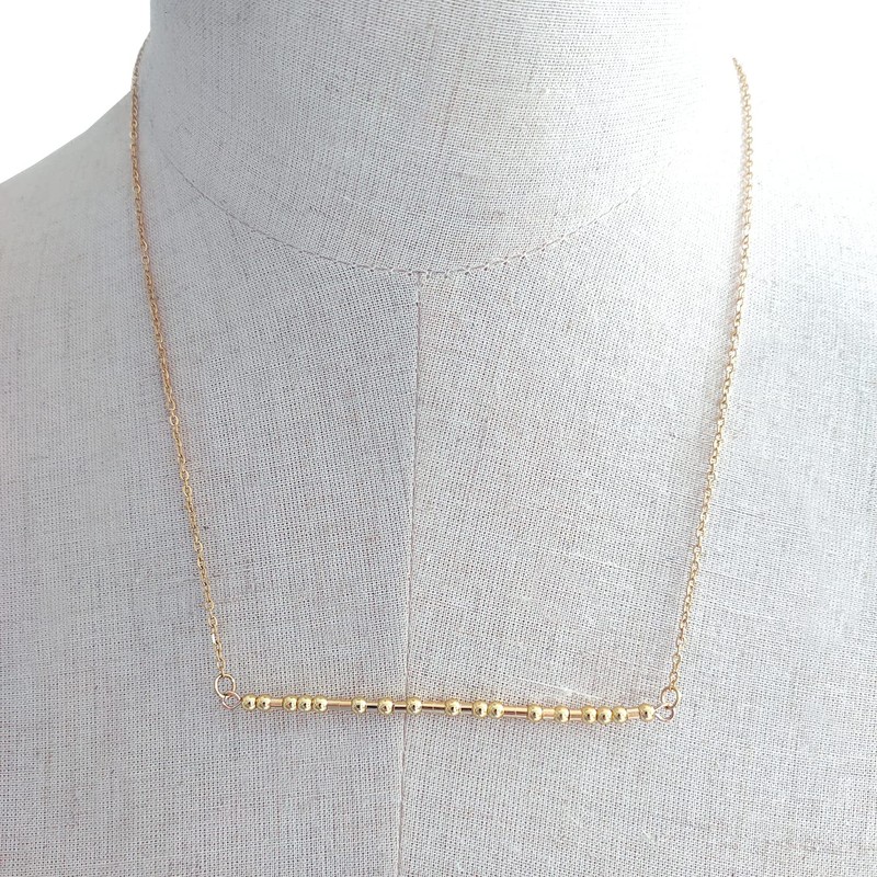 Bloomfall Customize Silver Morse Code Necklaces For Women Jewelry