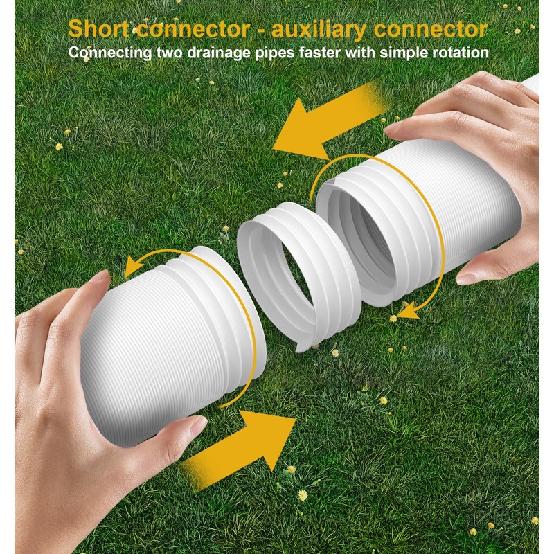 Ogutter Rain Gutter Downspout Extensions, Downspout Extender for Rainwater Drainage