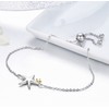SCB025: A Sterling Silver S925 Platinum Bracelet Jewelry with New Sea Star Design for Women by Ziyun