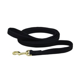 Hy Soft Webbing Lead Rein without Chain - Black