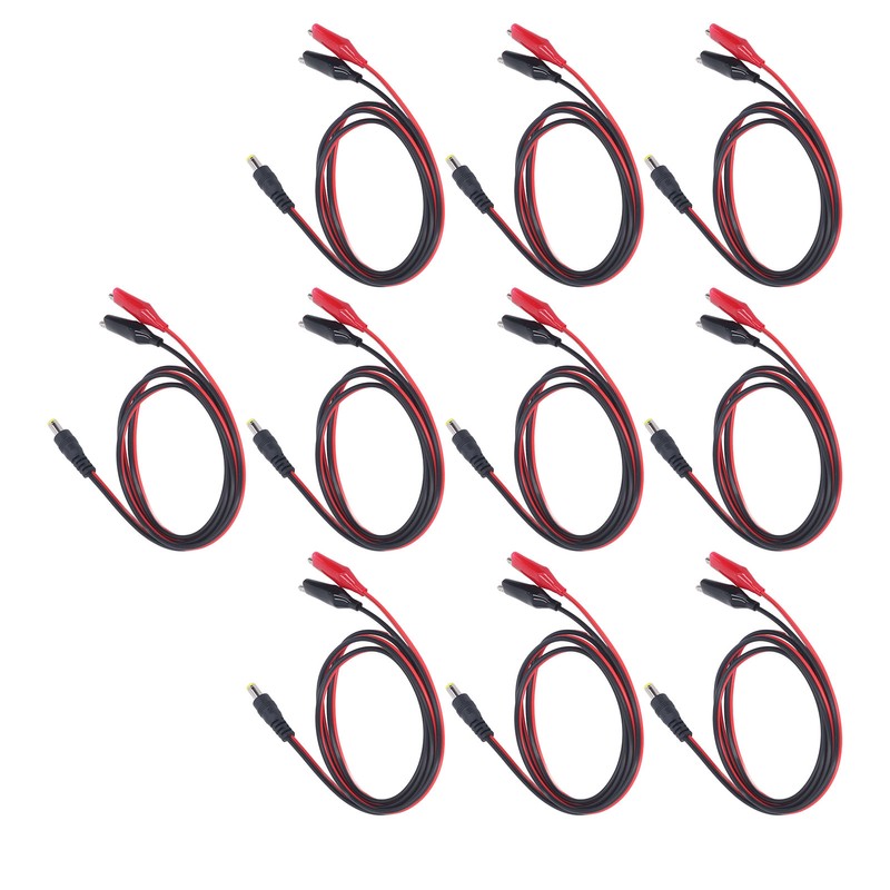 DC to Dual Test Clip Cable Copper Core Electrical Test