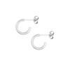 Elli Timeless Creole Earrings Basic Must-Have Trend 925 Sterling Silver,