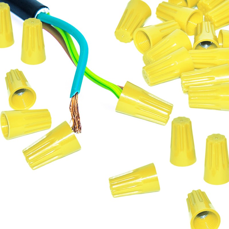 Eagles 200Pcs Twist on Wire Connectors - Yellow #14 -