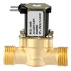 QWORK® G1/2 Inch AC 220 V Brass Solenoid Valve, Normally