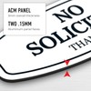 Sigo Signs No Soliciting Sign For House, Front Door Indoor/Outdoor,
