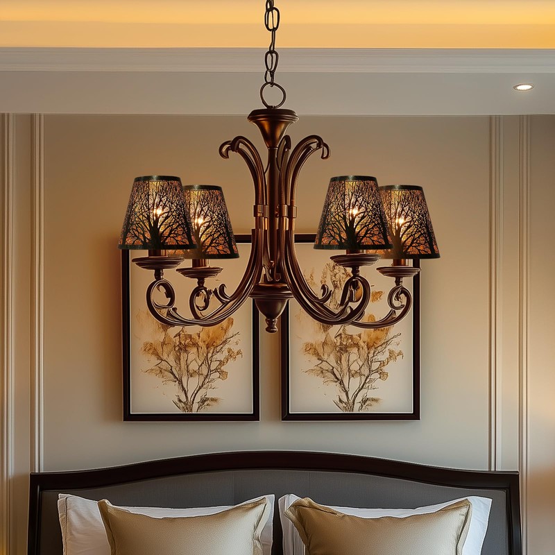 Small Lamp Shades Set of 2 Clip On Bulb, Barrel