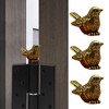 3Pcs Brass Sparrow Magnetic Hinge Head Toppers，Little Bird Door Hinge