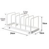Yamazaki (Yamazaki) Dish Stand White Approx. W24xD10xH10cm Plate Can be