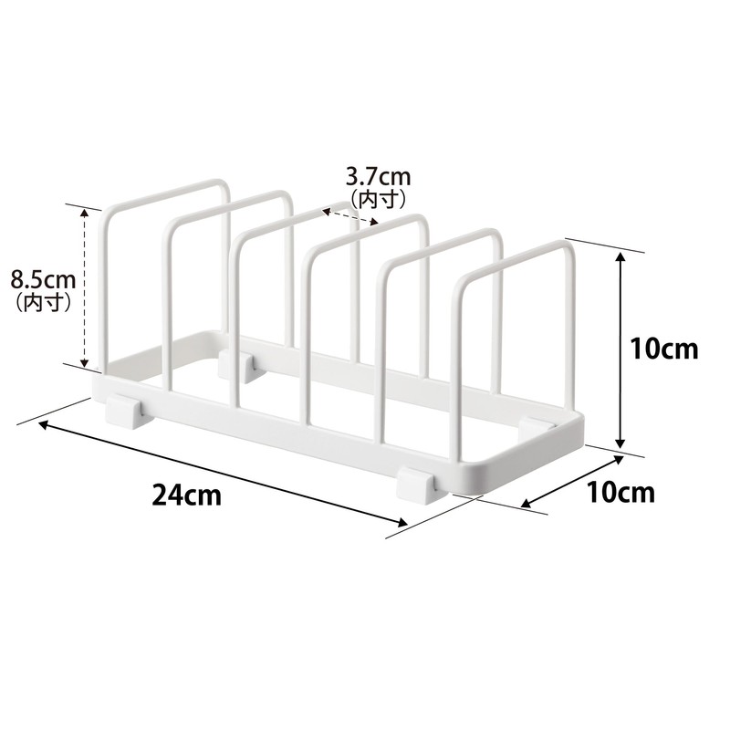 Yamazaki (Yamazaki) Dish Stand White Approx. W24xD10xH10cm Plate Can be