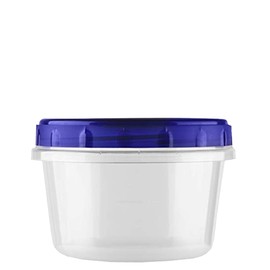 [20 PACK] 16 oz Twist Top Storage Deli Containers - Airtight Reusable Plastic Food Storage Canisters with Twist & Seal Lids, Leak-Proof - Meal Prep, Lunch, Togo, Stackable, BPA-Free Snack Containers
