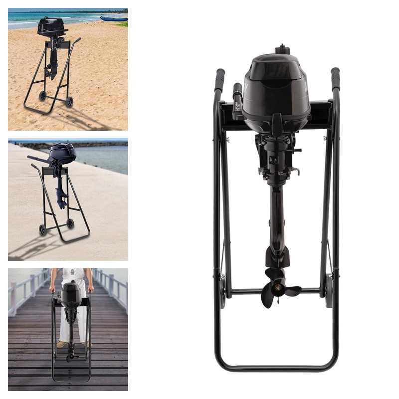Outboard Boat Motor Stand-Load 88.18 lbs, Portable Folding Transport Cart