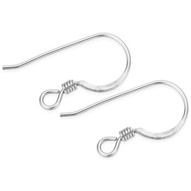 x100 Silver Earrings Ear Wire Hypoallergenic Metal French Shepherd Hook Findings bulk