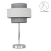 MiniSun Modern Polished Chrome Touch Bedside Table Lamp with a
