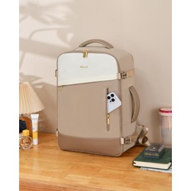 LOVEVOOK Ryanair Hand Luggage 40 x 20 x 25 cm, Travel Backpack, Aeroplane Hand Luggage Backpack Bag, Carry On Hand Luggage Travel Backpack for Men and Women, Small Cabin Bag, Eurowings Wizz, Khaki