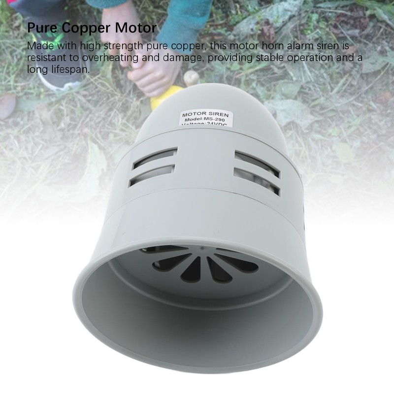 Electric Motor Siren 116dB Fire Alarm Buzzer Sound Alarm Horn