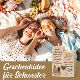 Schwester Geschenk, Kerzenständer-Geschenke für Schwester, Geschenk Schwester Geburtstag, Schwester, Geburtstagsgeschenk für Schwester Schwestern