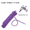 Rebower Nylon Trim Cord Rope, 8mm x 10m Dark Purple