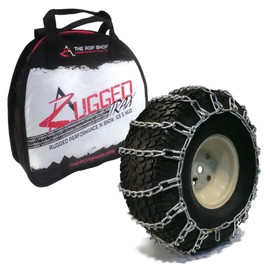 The ROP Shop Pair of 2 Link Tire Chains 26x10x12, 26x11x12, 25x12x12 for Can-Am Defender UTV