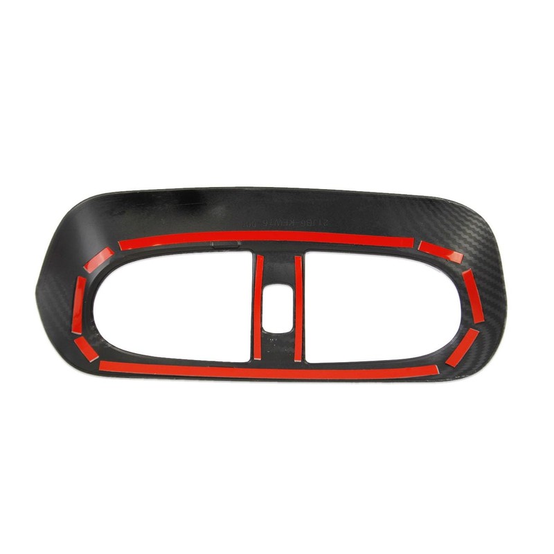 Fewshaw Carbon Fiber Style Dashboard Center Air Outlet Vent Cover