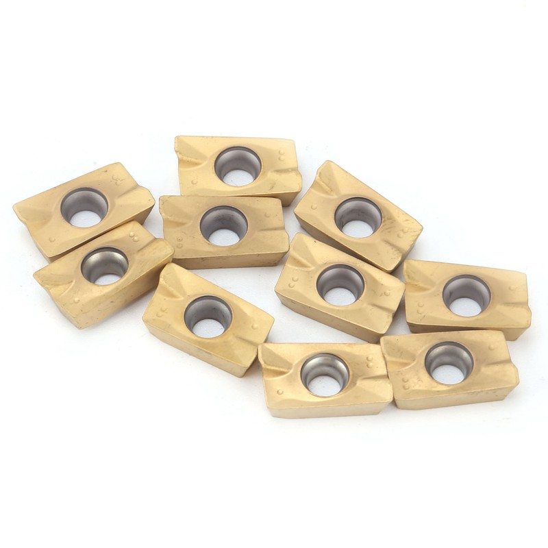 10Pcs Milling Inserts APMT1604 Cemented Carbide Yellow Coating Accessorie for