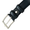 Conte Massimo Men's Genuine Leather Belt Made in Italy, blue
