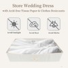 Wedding Dress Storage Box: Dresses Preservation Bag with 30Pcs Acid-free