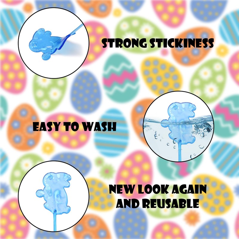 BEIGUO Easter Eggs with Sticky Stretchy Toys Inside – 24