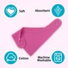 Adult Absorbent Drool Bandana Bibs, Large Soft Bibs Set for