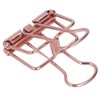 19mm 80pcs Binder Clips Strong Clamping Force Metal Hollow Tail