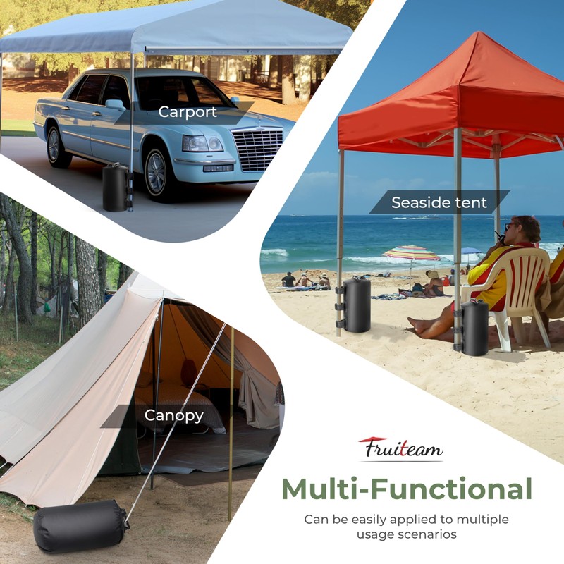FRUITEAM 220 LBS Canopy Water Weight Bag, Portable Canopy Weights