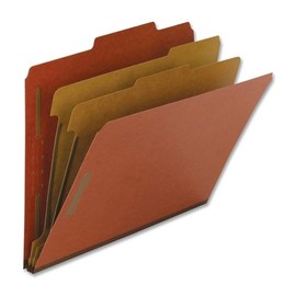 Nature Saver Tyvek Gusset Classification Folder, Red (NAT01051)
