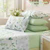 Botanical 6-Piece Queen Bed Sheets Set, Boho Floral Print Brushed