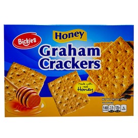 Sri Bickies Graham Crackers Honey 14.3 Oz - Sweet Flavored Whole Wheat Crackers with Honey, Cinnamon, and Vanilla Extract