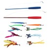 Funny Cat Feather Stick Interactive Thickening Lightweight Cat Feather Toys