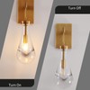 Joyunleo Brass Wall Sconces, Raindrop Sconces Wall Lighting, Wall Sconce
