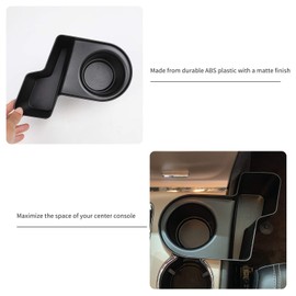 JeCar Gear Shifter Caja de almacenamiento lateral de transmisión manual, accesorios interiores para Jeep Grand Cherokee WK2 2011-2019, color negro