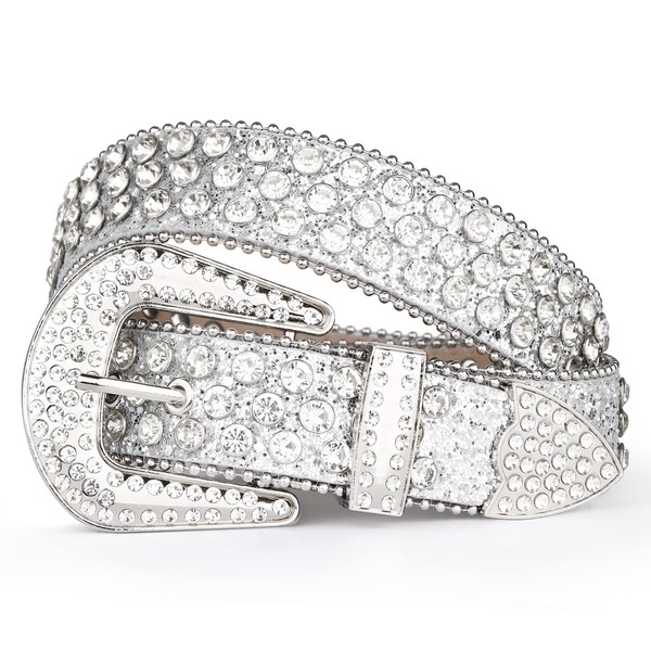 UnFader Womens Men Rhinestone Western Belts Bling Cowgirl Designer Diamond