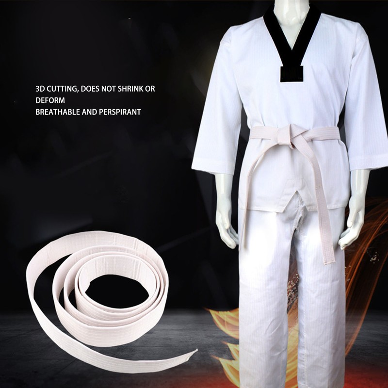 Kids Taekwondo Uniform with Belt Polyester and Cotton Breathable Soft