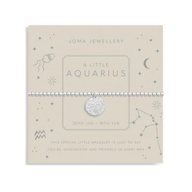 Joma Jewellery STAR SIGN A LITTLE AQUARIUS Silver Plated 17.5cm Stretch Bracelet stretch