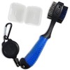 Golf Club Brush, Clean, Maintenance Tool, Wire, Nylon, Needle Storage,