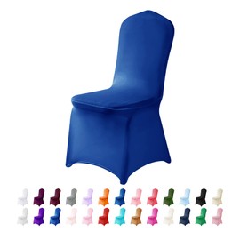 AlGaiety Spandex Chair Cover,12PCS,Chair Covers,Living Room Chair Covers,Removable Chair Cover Washable Protector Stretch Chair Cover for Party, Banquet,Wedding Event,Hotel(Royal Blue)