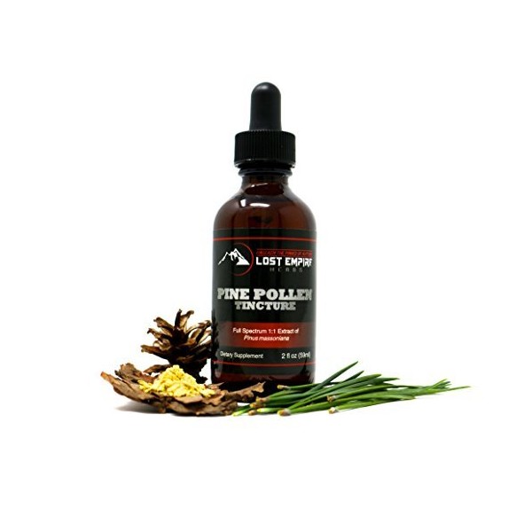 Pine Pollen Tincture (2 fl oz) Herbal Supplement | by Lost Empire Herbs