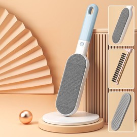 JoyArrive Multi-Functions Travel Lint Remover, Pet Hair Remover, Fur Remover for Dogs & Cats, Efficient Hair Collector,Pet Hairs Brush,Magic Fur Brush D (Blue)